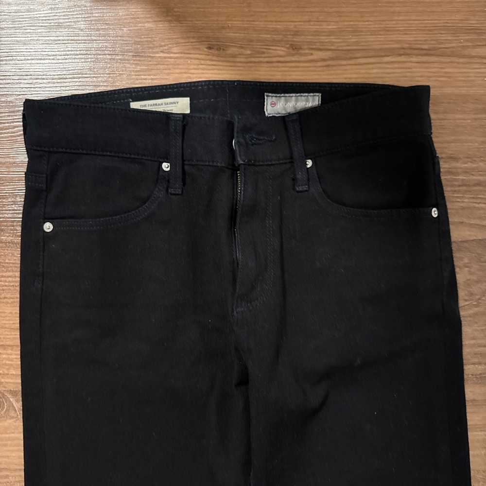 AG Black Denim Skinny Jeans. Contour 360